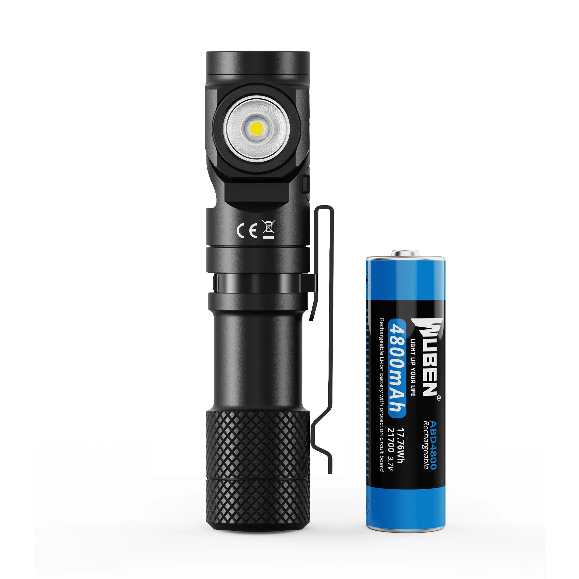 L1 2000 Lumens Flashlight - Dual Light Sources Flashlight with 180° Rotating Head- - Image 6