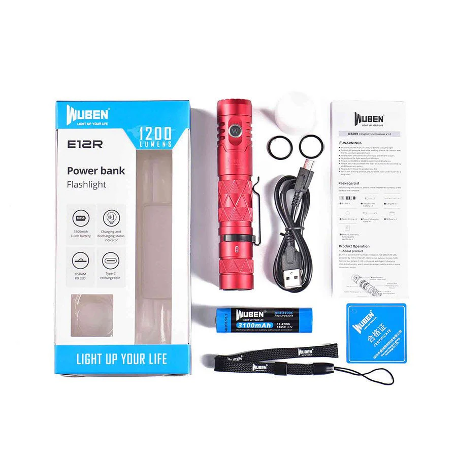 E12R 1200 Lumens Power Bank Flashlight - Image 12