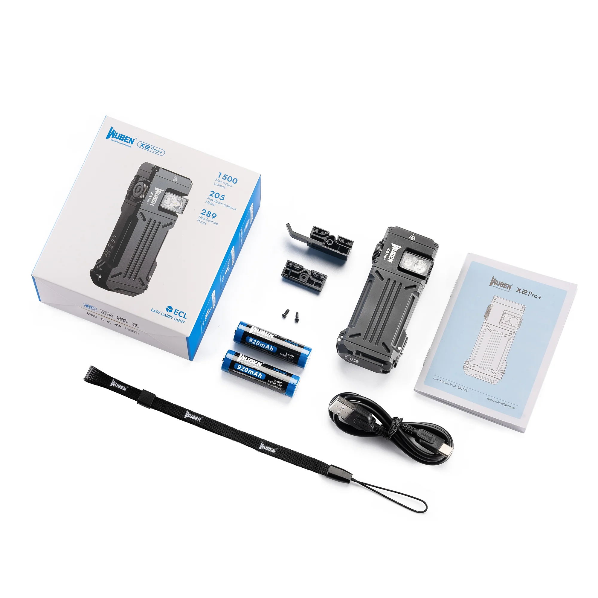 Wuben X2 Pro+ 1500 Lumens Flashlight( Red and White light) - Image 11
