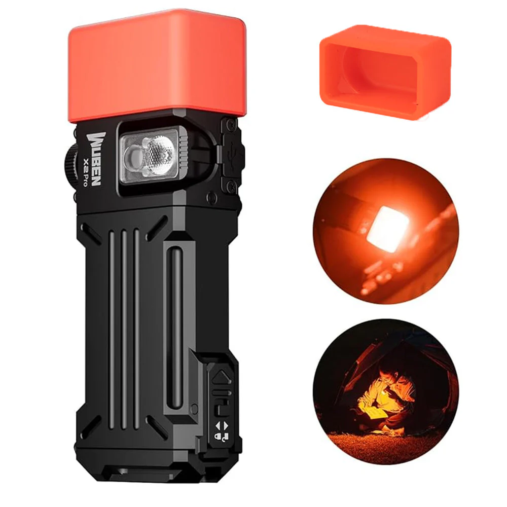 Wuben X2 Pro+ 1500 Lumens Flashlight( Red and White light) - Image 17
